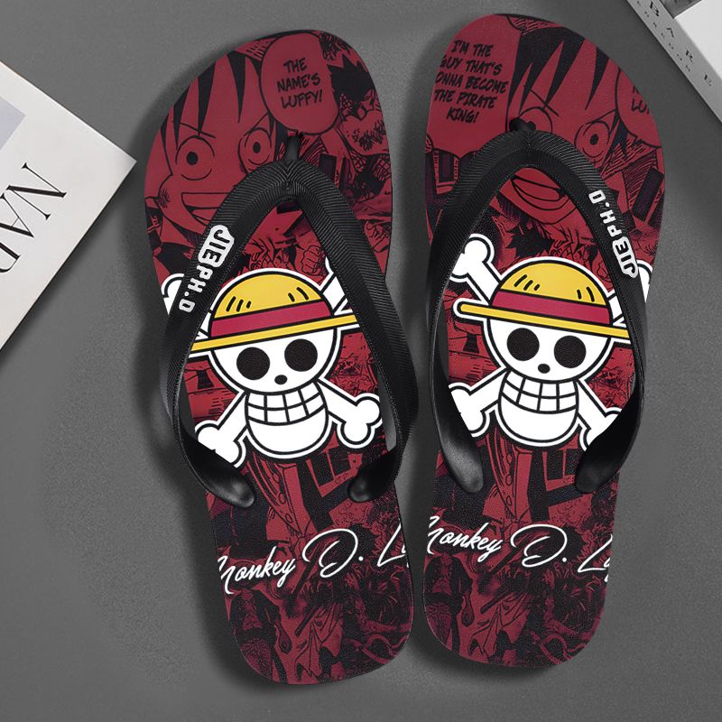 Summer Clothing Wholesale - Nowe klapki One Piece anime, antypoślizgowe,