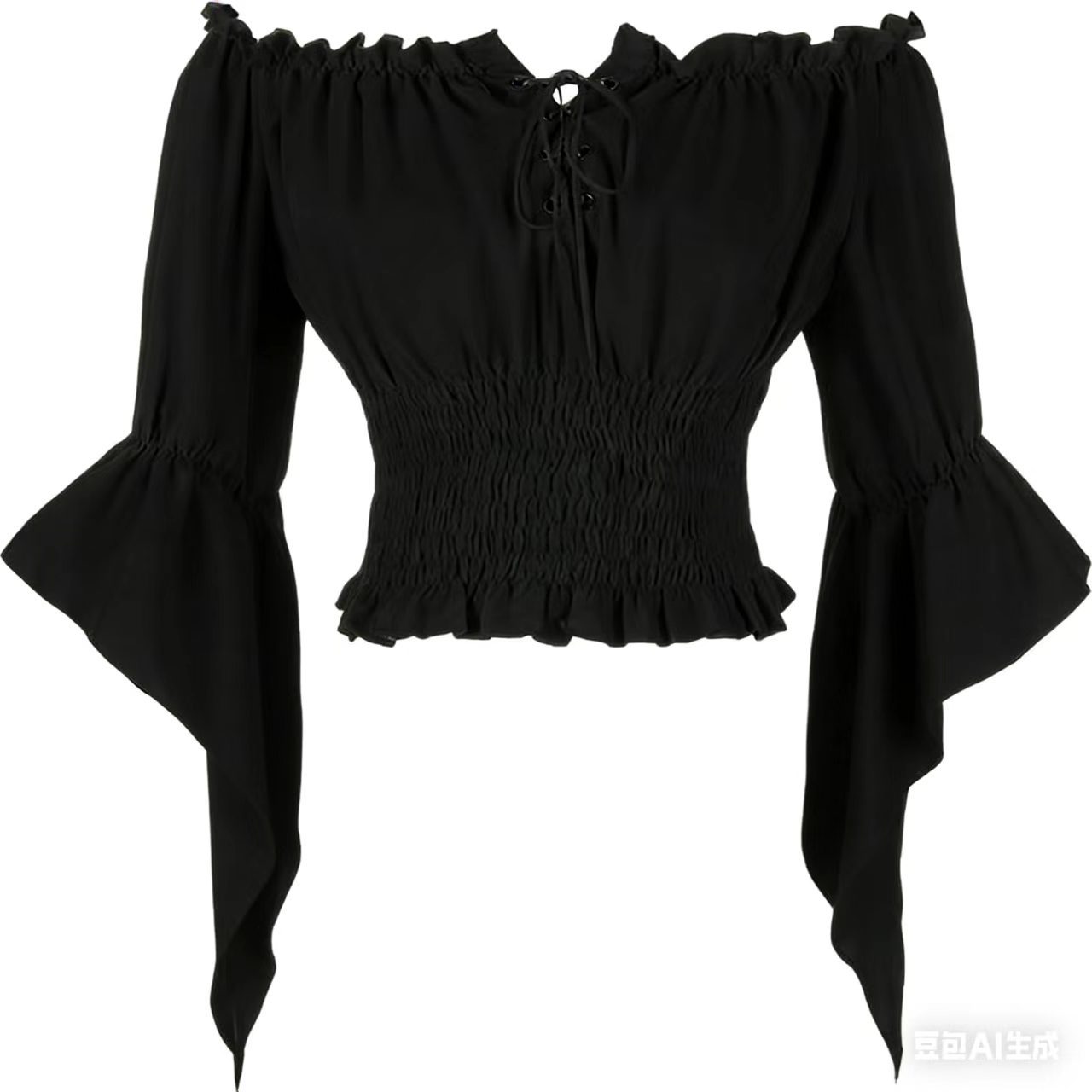 Off Shoulder Blouse - Renesansowa Średniowieczna Aristokratyczna Odzież Damska Vintage