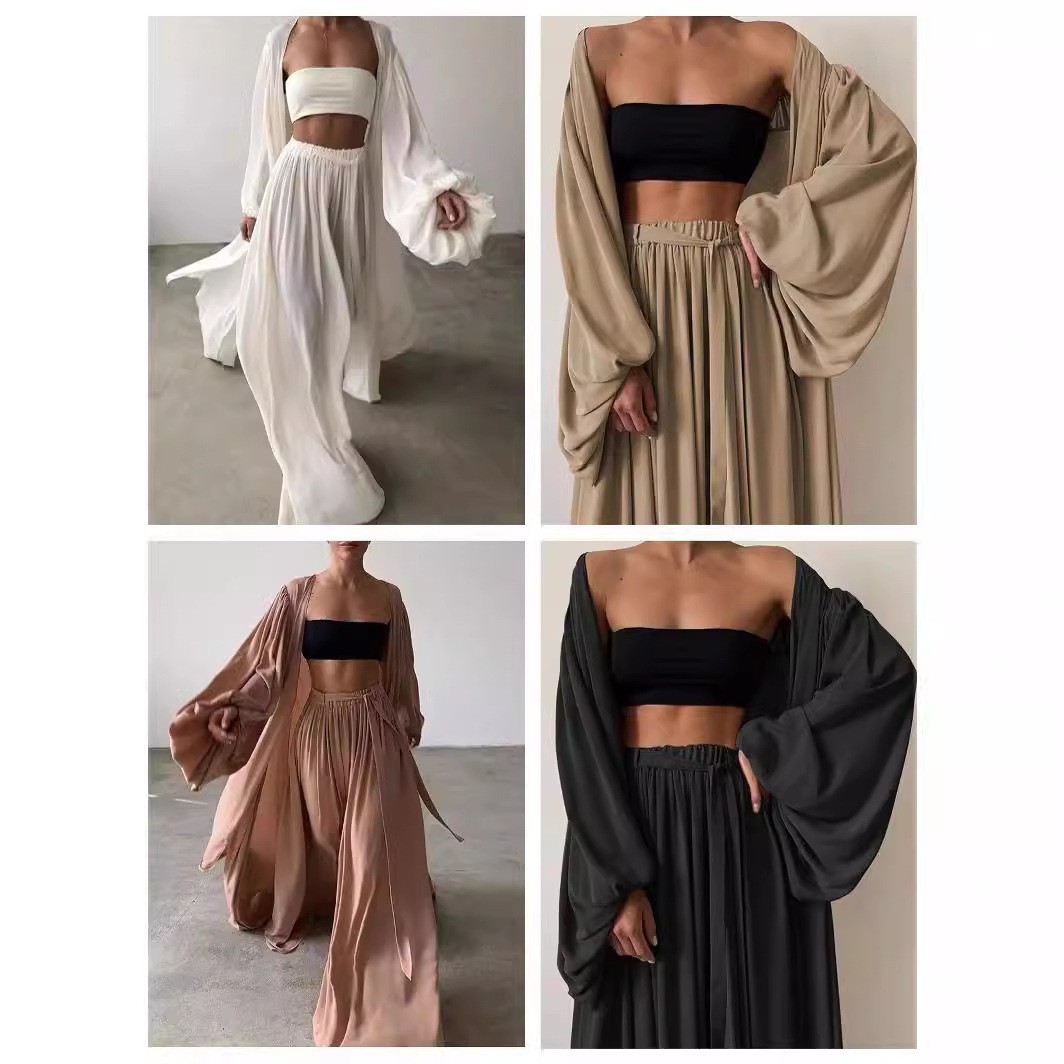 Summer Clothing For Women - Letni Wiosenny Damski Zestaw Ubrań Dwuczęściowy