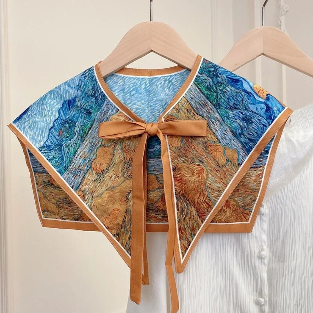 Off Shoulder Blouse - Kwiatowy wzór dopinany kołnierzyk do koszuli