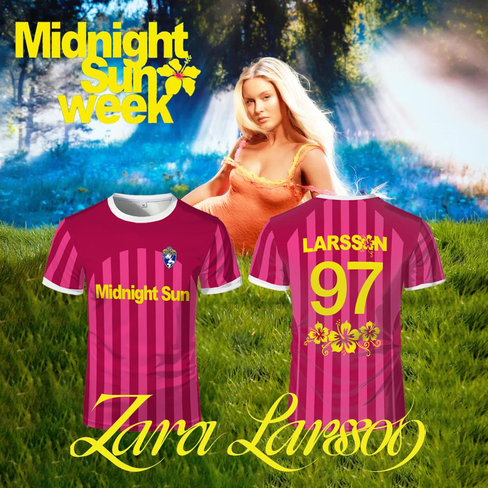 Zara Men'S Summer Clothing - Koszulka Zara Larsson Midnight Sun Pink
