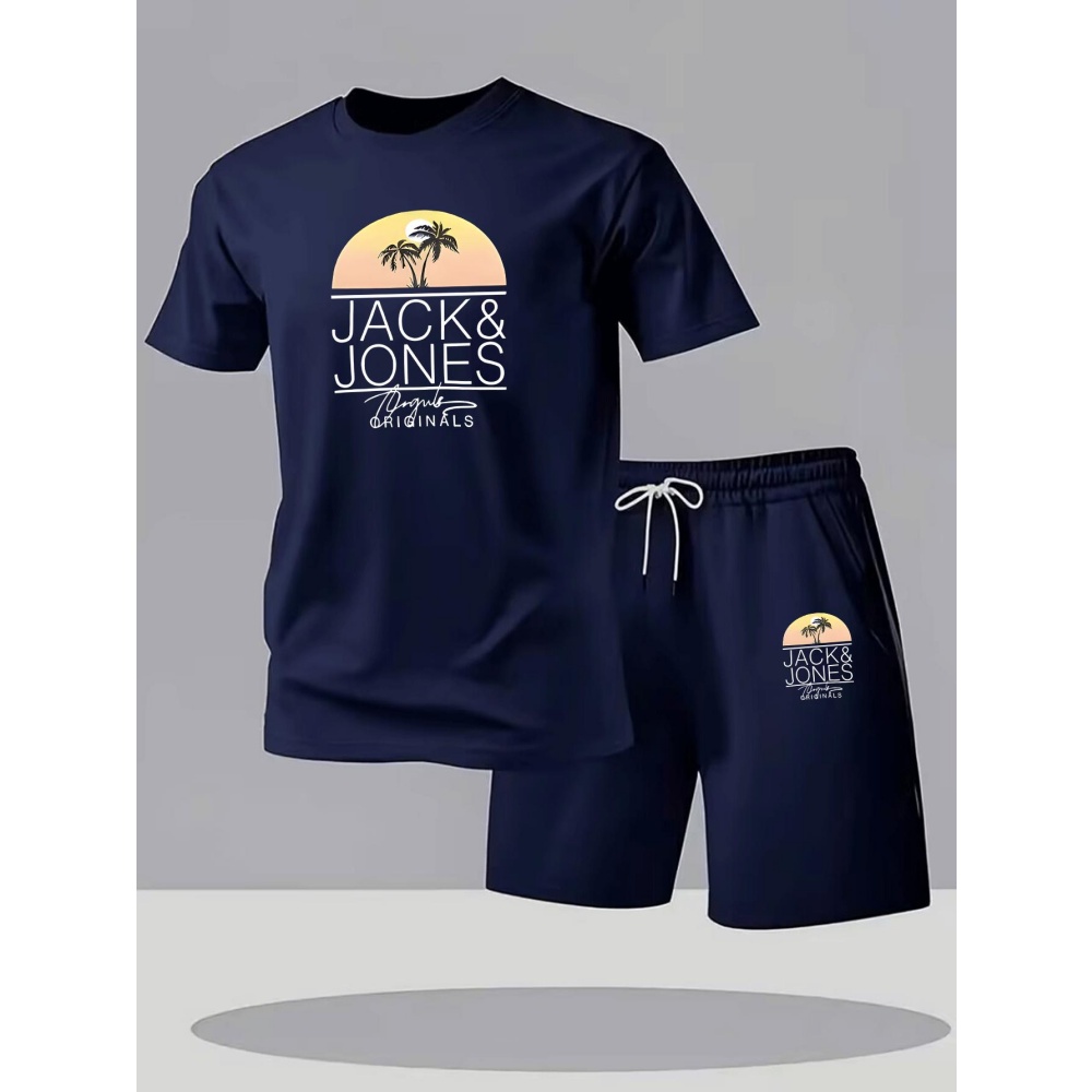 Summer Gym Clothing - Męskie zestawy fitness: oddychające, szybkoschnące koszulki