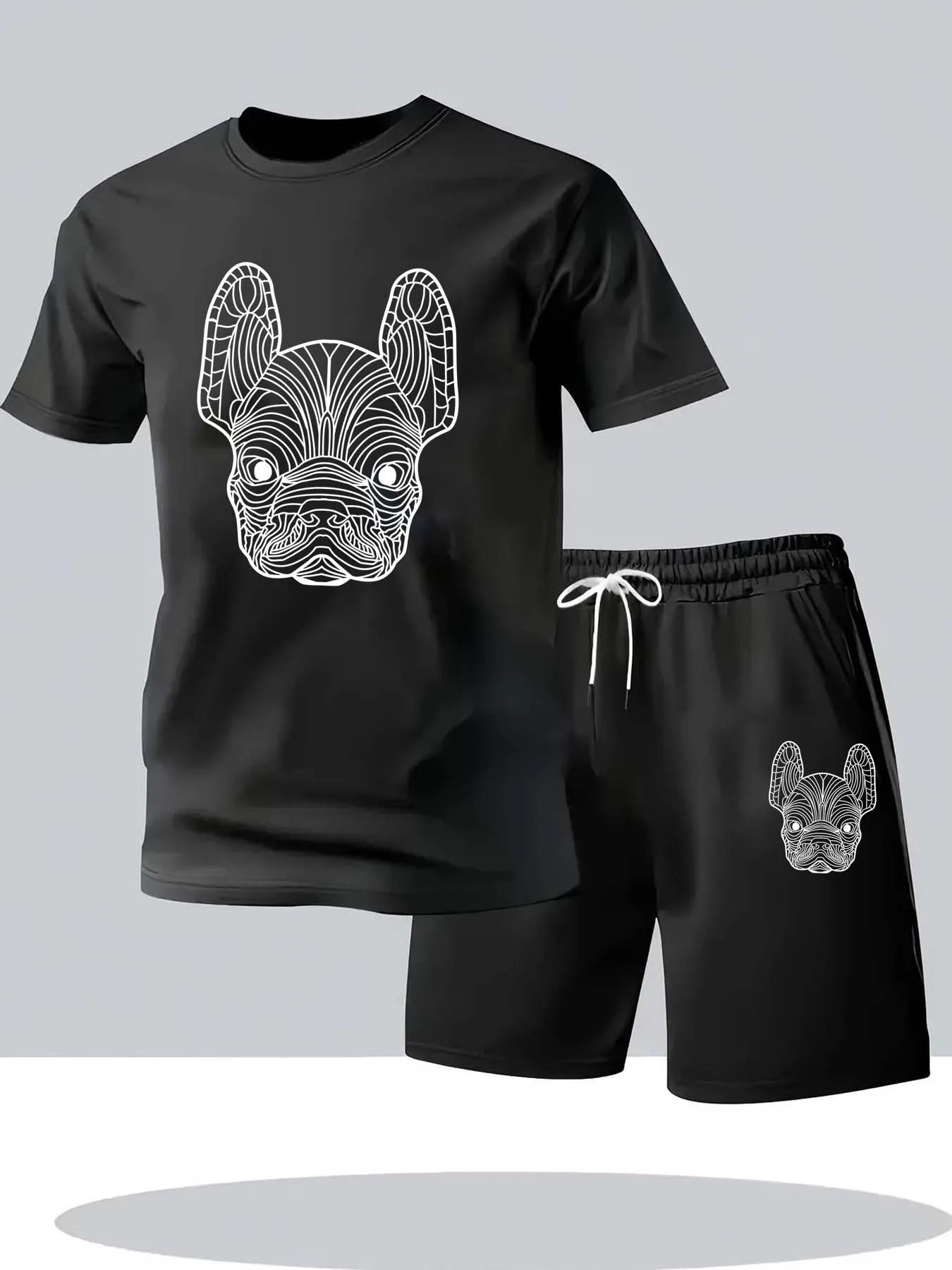 Summer Gym Clothing - Letni męski zestaw: szybkoschnąca koszulka z