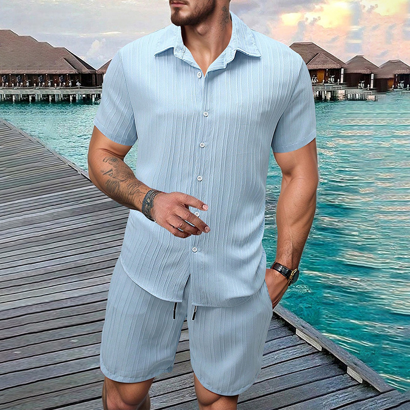 Summer Clothing Outfits - Męski zestaw na lato 2026: koszula