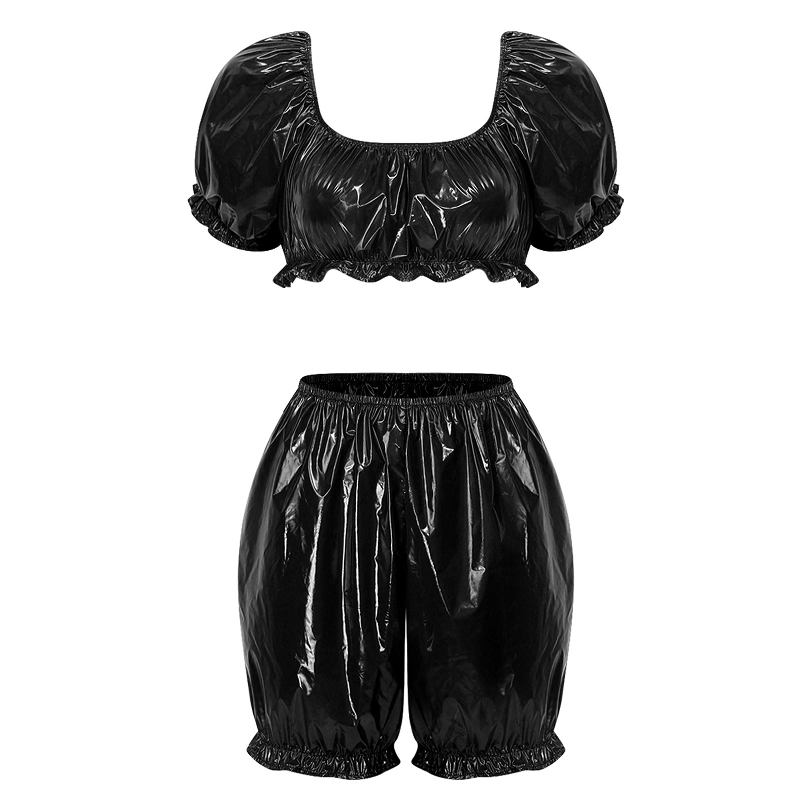 Summer Clothing Outfits - Damskie stroje klubowe z imitacji mokrej