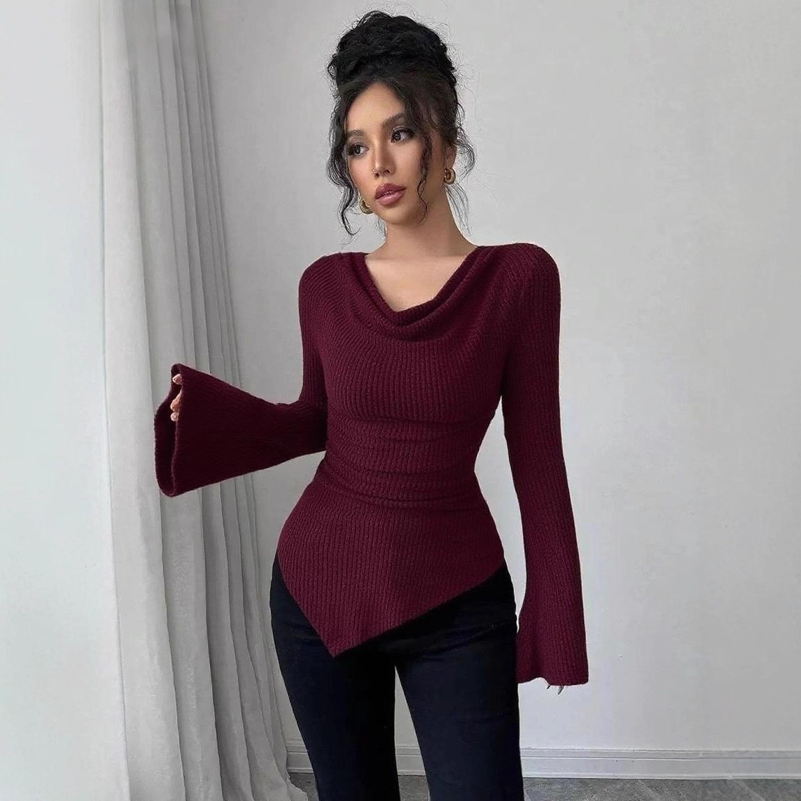 Damska bluzka z długim rękawem – Off Shoulder Blouse recenzja i cena