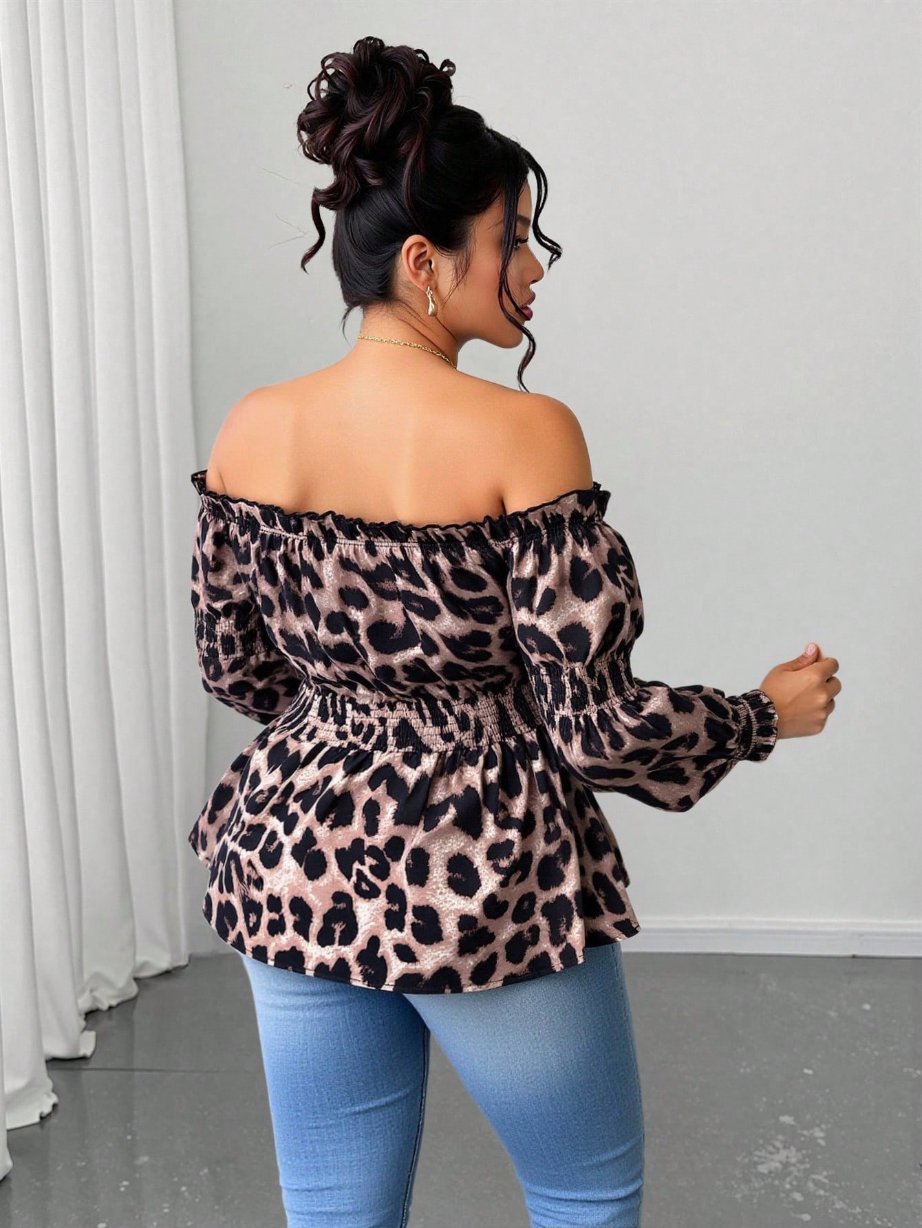 Damska bluzka plus size z nadr – Off Shoulder Blouse recenzja i cena