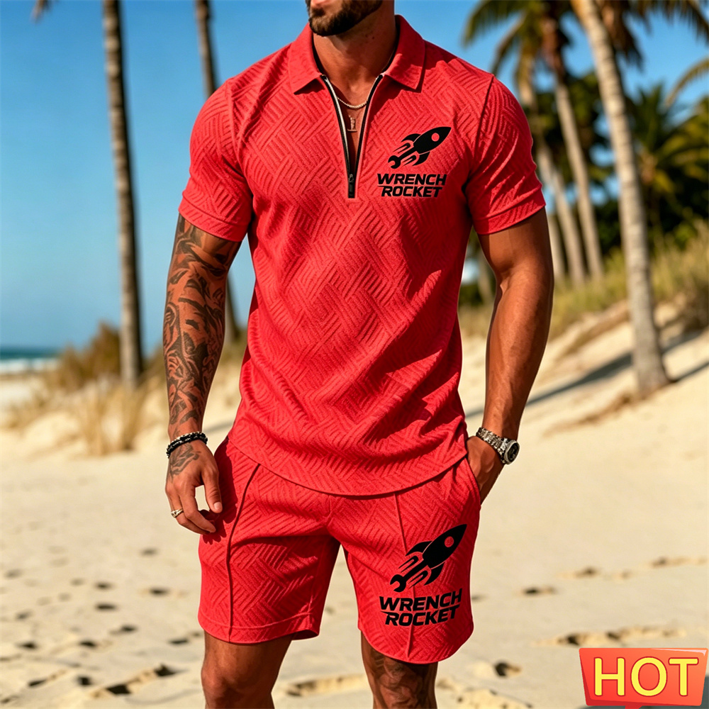Letni strój męski, zestaw polo – Summer Clothing Outfits recenzja i cena