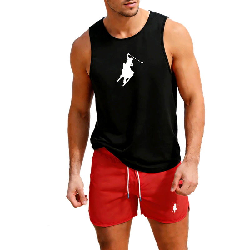 Męski letni zestaw: kamizelka  – Summer Clothing Sets recenzja i cena