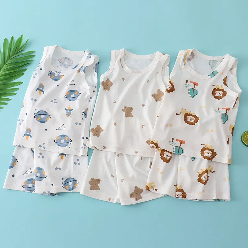 Dziecięcy bambusowo-bawełniany – Summer Clothing For Baby Boy recenzja i cena