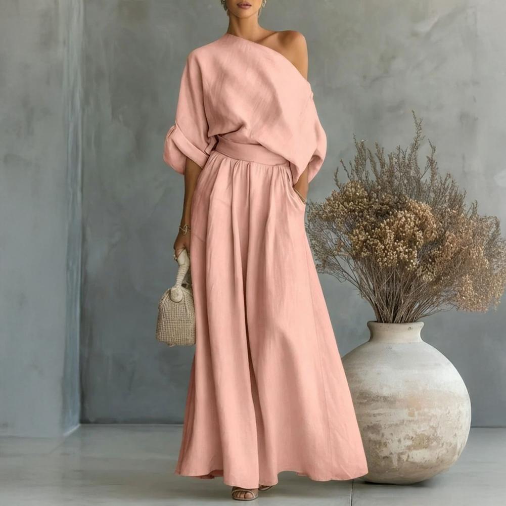 Damski Zestaw Bluzka i Spodnie – Off Shoulder Blouse recenzja i cena