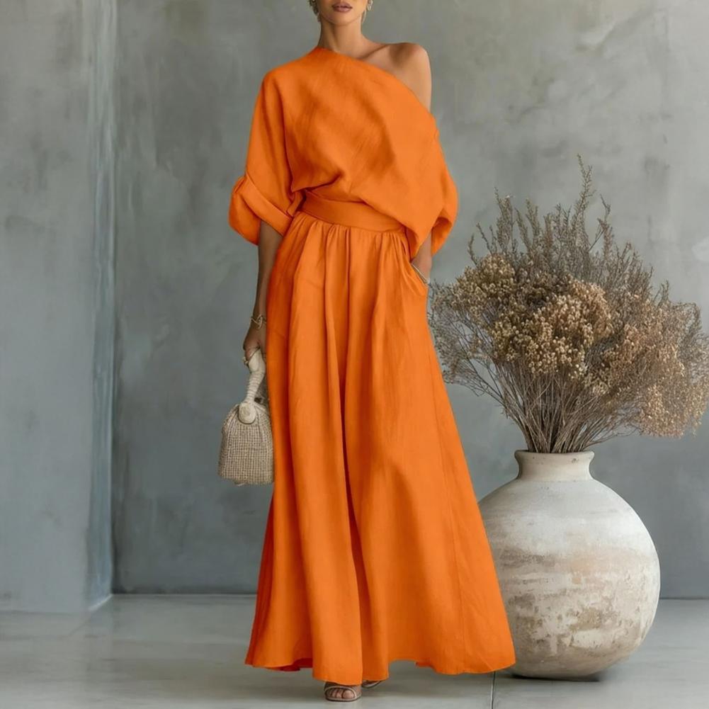 Damski Zestaw Bluzka i Spodnie – Off Shoulder Blouse recenzja i cena