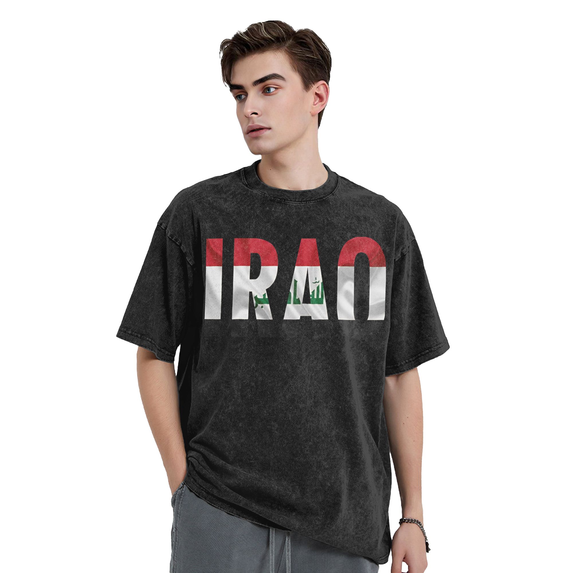 Stylowa koszulka z flagą Iraku – Summer Clothing Names recenzja i cena