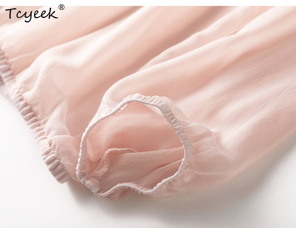 Tcyeek 100% Jedwab Morwowy Dam – Summer Clothing For Women recenzja i cena
