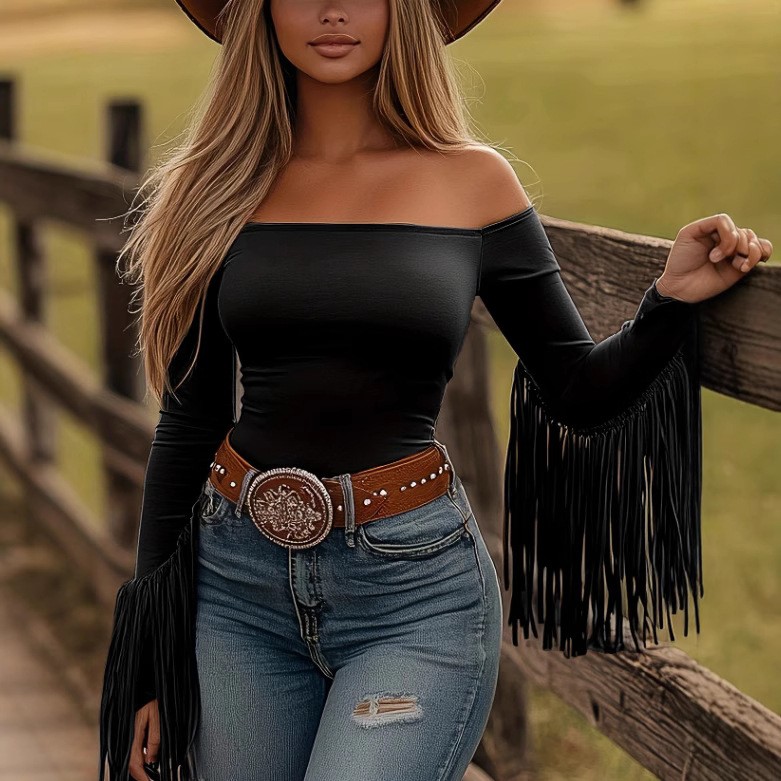 Damska bluzka z długim rękawem – Off Shoulder Blouse recenzja i cena