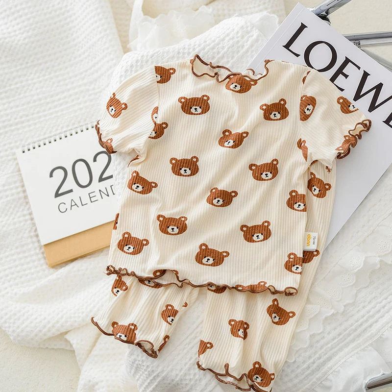 Letni bawełniany zestaw piżamo – Summer Clothing For Baby Boy recenzja i cena