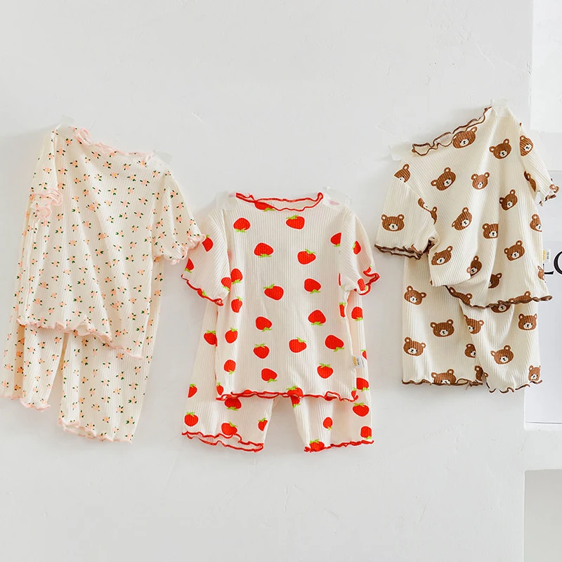 Letni bawełniany zestaw piżamo – Summer Clothing For Baby Boy recenzja i cena