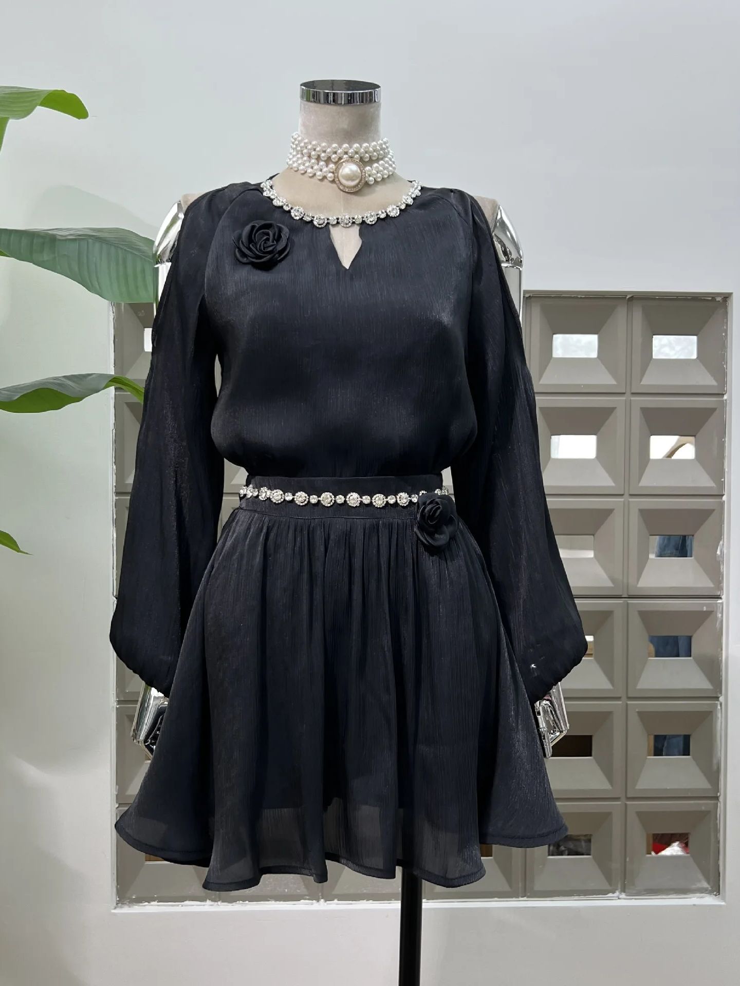 Damskie dwuczęściowe sukienki, – Off Shoulder Blouse recenzja i cena