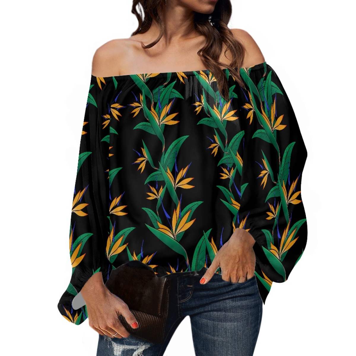 Polinezyjska odzież plemienna  – Off Shoulder Blouse recenzja i cena
