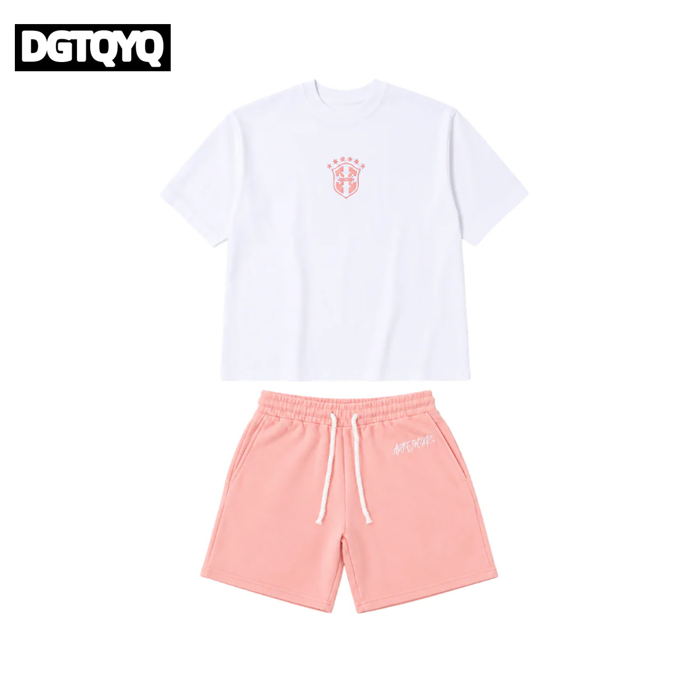 Męskie letnie nowe różowe haft – Summer Clothing Petite recenzja i cena