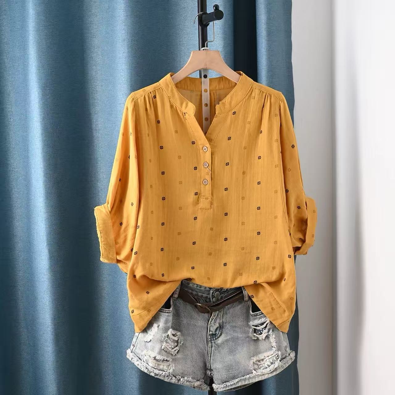Damska bluzka 2026, damska jap – Summer Clothing Yarn recenzja i cena