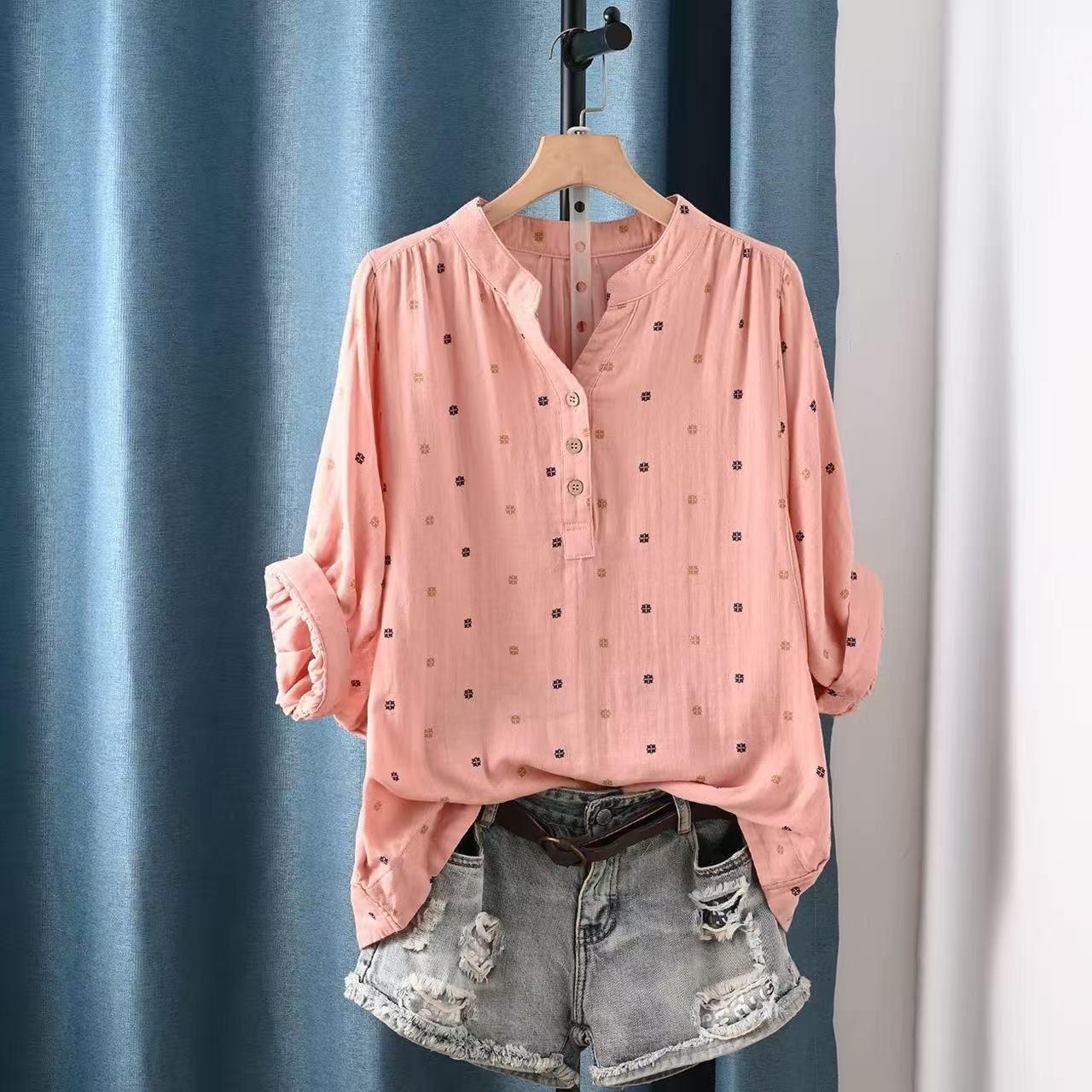 Damska bluzka 2026, damska jap – Summer Clothing Yarn recenzja i cena