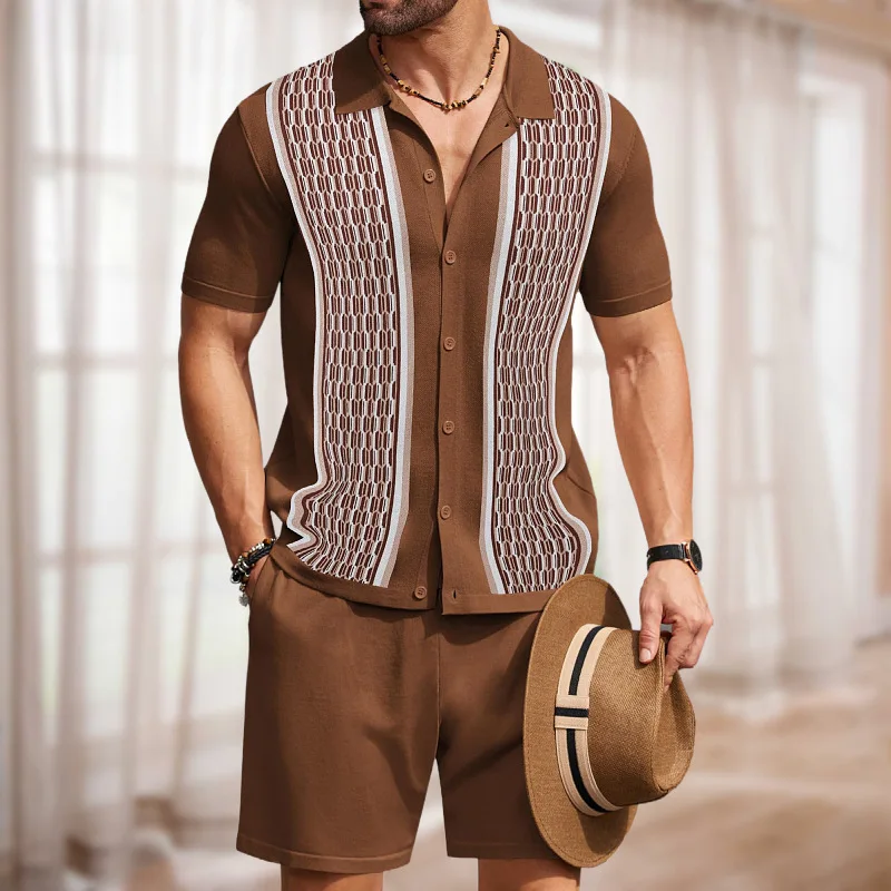 Letni męski komplet dwuczęścio – Quality Summer Clothing recenzja i cena