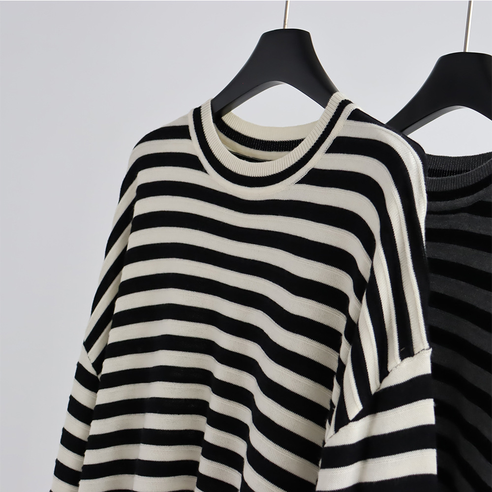 Sweter z okrągłym dekoltem w p – Summer Clothing Yarn recenzja i cena